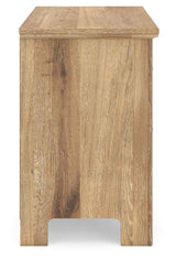 Makidern Tan Nightstand by Ashley at Eve Furniture