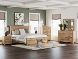 Makidern Tan Panel Bedroom Set by Ashley at Eve Furniture