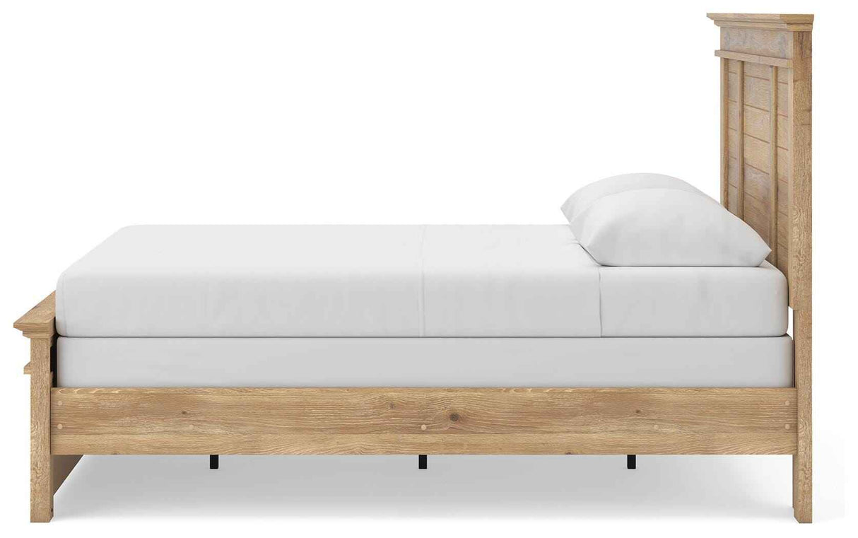 Makidern Tan Queen Panel Bed by Ashley at Eve Furniture
