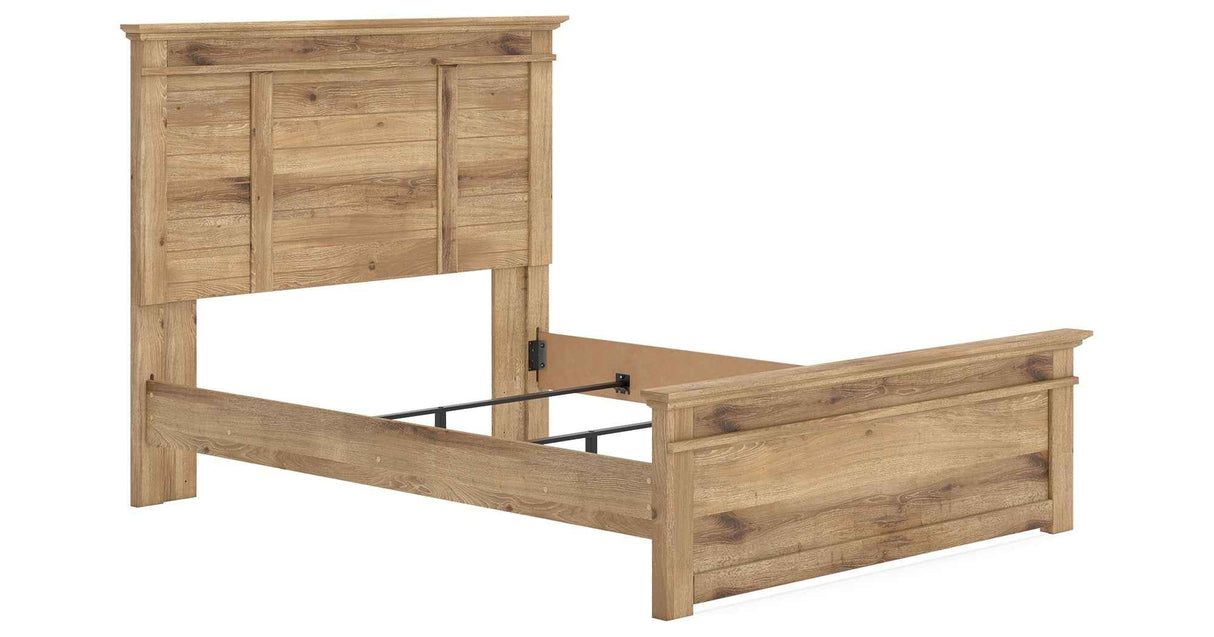 Makidern Tan Queen Panel Bed by Ashley at Eve Furniture