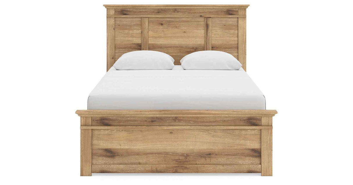 Makidern Tan Queen Panel Bed by Ashley at Eve Furniture