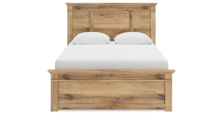 Makidern Tan Queen Panel Bed by Ashley at Eve Furniture