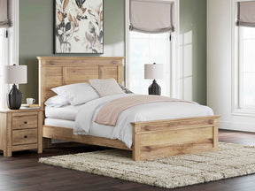 Makidern Tan Queen Panel Bed by Ashley at Eve Furniture