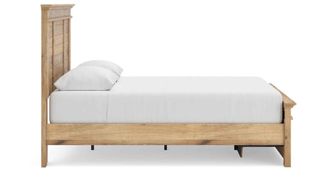 Makidern Tan Queen Panel Storage Bed by Ashley at Eve Furniture