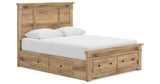 Makidern Tan Queen Panel Storage Bed by Ashley at Eve Furniture