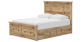 Makidern Tan Queen Panel Storage Bed by Ashley at Eve Furniture