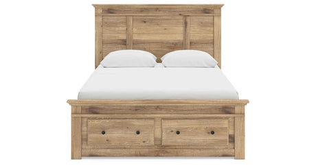 Makidern Tan Queen Panel Storage Bed by Ashley at Eve Furniture