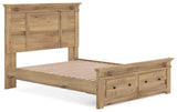 Makidern Tan Queen Panel Storage Bed by Ashley at Eve Furniture