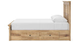 Makidern Tan Queen Panel Storage Bed by Ashley at Eve Furniture