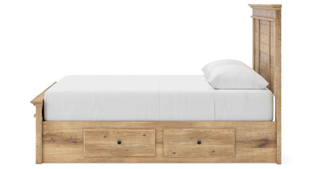 Makidern Tan Queen Panel Storage Bed by Ashley at Eve Furniture