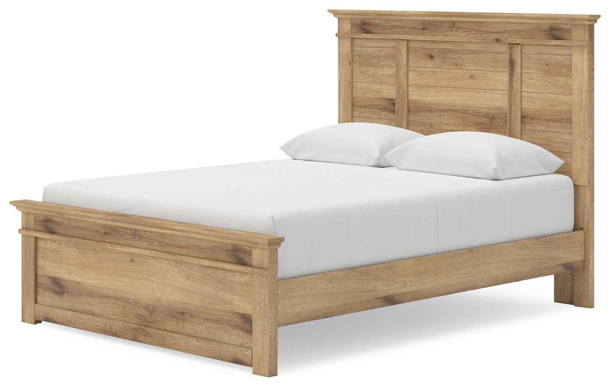 Makidern Tan Queen Panel Storage Bed by Ashley at Eve Furniture