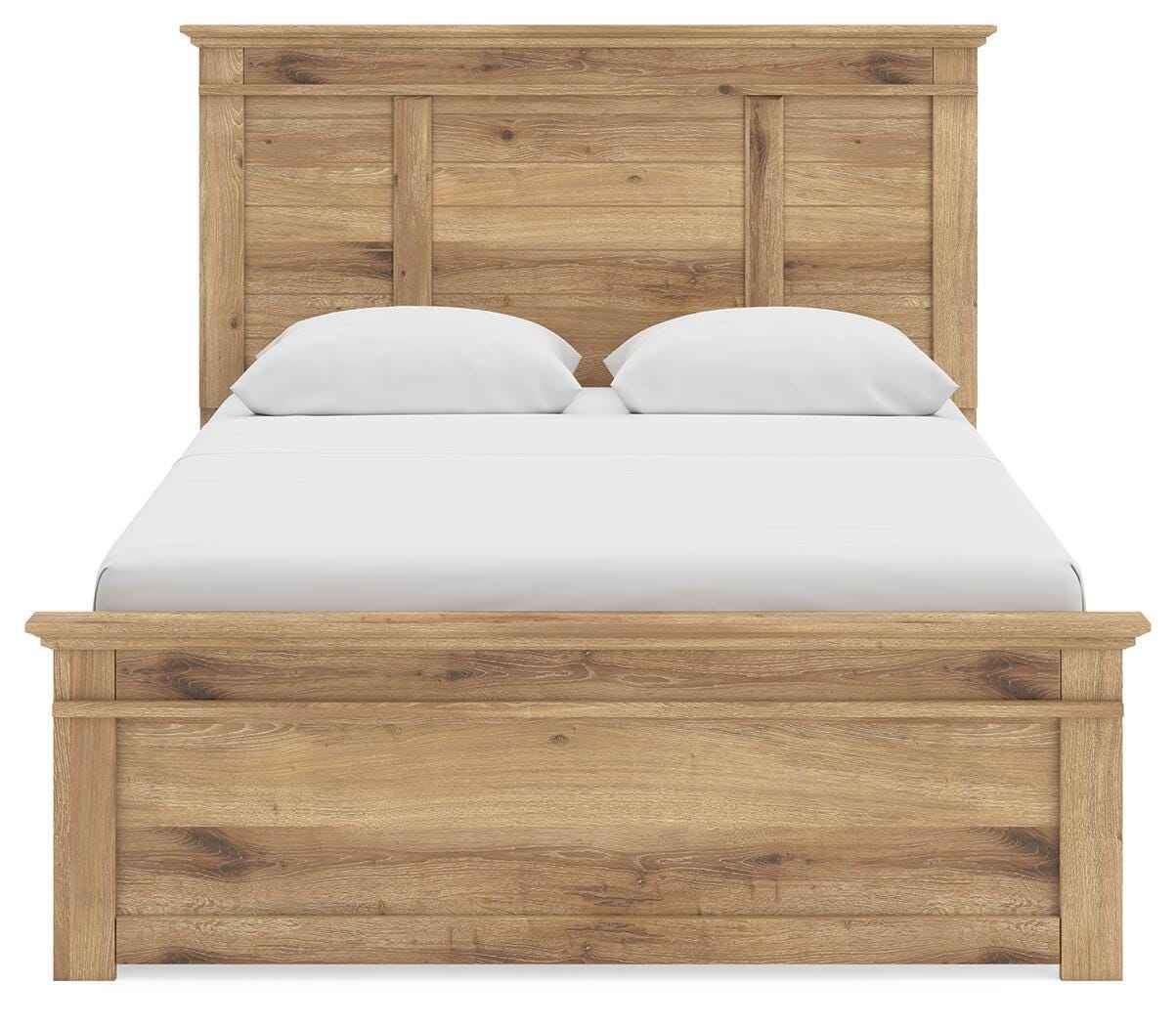 Makidern Tan Queen Panel Storage Bed by Ashley at Eve Furniture