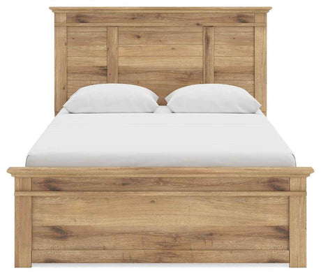 Makidern Tan Queen Panel Storage Bed by Ashley at Eve Furniture