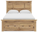 Makidern Tan Queen Panel Storage Bed by Ashley at Eve Furniture