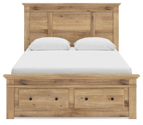 Makidern Tan Queen Panel Storage Bed by Ashley at Eve Furniture
