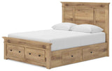 Makidern Tan Queen Panel Storage Bed by Ashley at Eve Furniture
