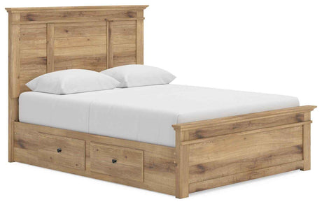 Makidern Tan Queen Panel Storage Bed by Ashley at Eve Furniture