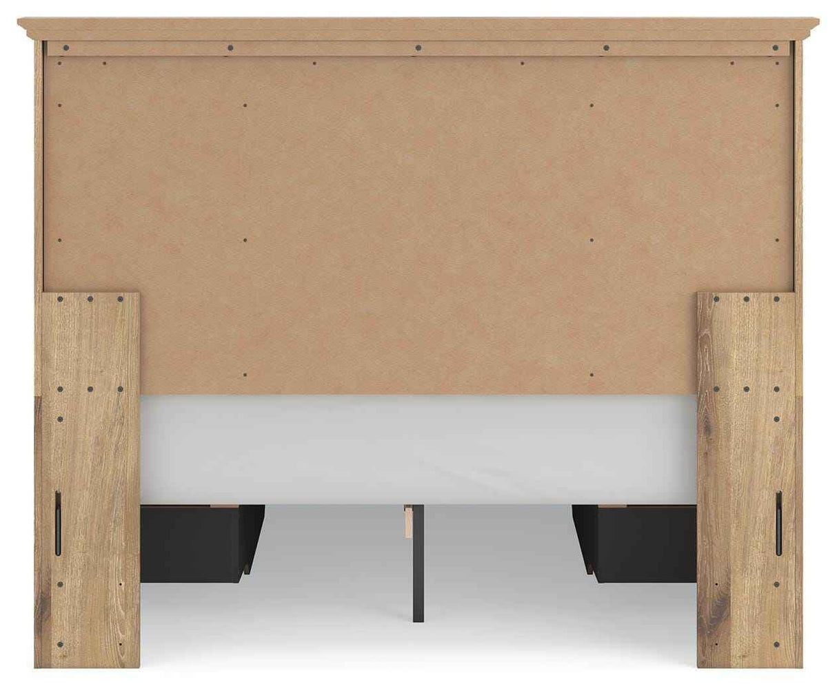 Makidern Tan Queen Panel Storage Bed by Ashley at Eve Furniture