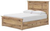 Makidern Tan Queen Panel Storage Bed by Ashley at Eve Furniture