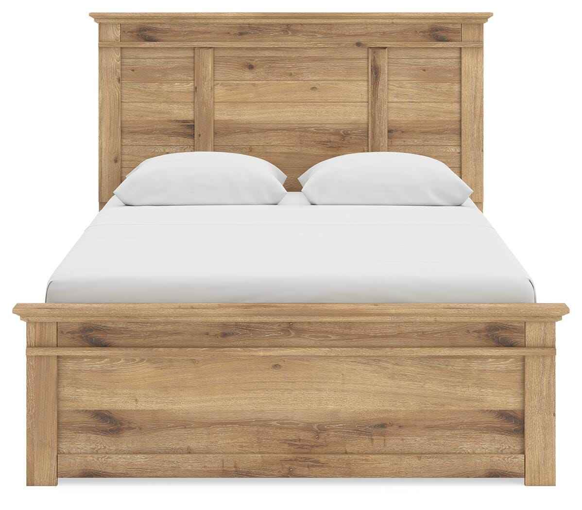 Makidern Tan Queen Panel Storage Bed by Ashley at Eve Furniture