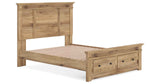 Makidern Tan Queen Panel Storage Bed by Ashley at Eve Furniture