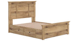 Makidern Tan Queen Panel Storage Bed by Ashley at Eve Furniture
