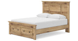 Makidern Tan Queen Panel Storage Bed by Ashley at Eve Furniture