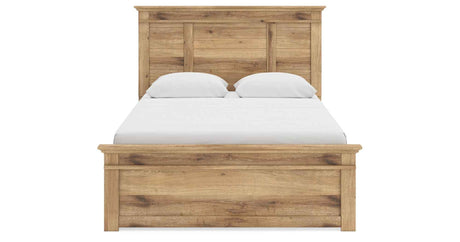 Makidern Tan Queen Panel Storage Bed by Ashley at Eve Furniture