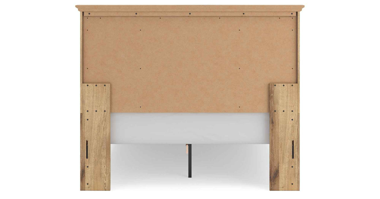 Makidern Tan Queen Panel Storage Bed by Ashley at Eve Furniture