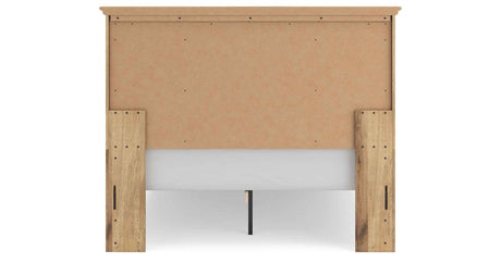 Makidern Tan Queen Panel Storage Bed by Ashley at Eve Furniture