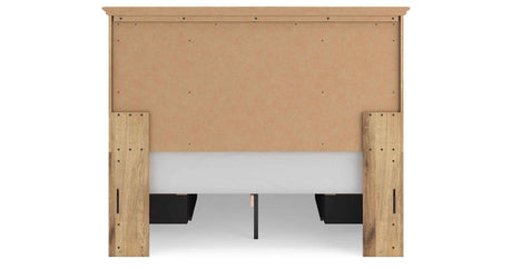 Makidern Tan Queen Panel Storage Bed by Ashley at Eve Furniture
