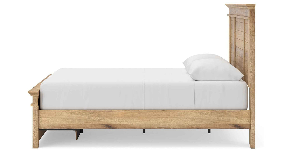 Makidern Tan Queen Panel Storage Bed by Ashley at Eve Furniture