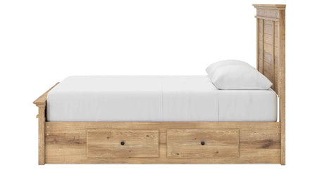 Makidern Tan Queen Panel Storage Bed by Ashley at Eve Furniture