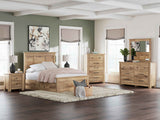 Makidern Tan Storage Youth Panel Bedroom Set with 4 Side Drawers by Ashley at Eve Furniture