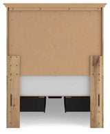 Makidern Tan Twin Panel Storage Bed by Ashley at Eve Furniture