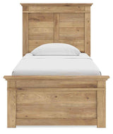 Makidern Tan Twin Panel Storage Bed by Ashley at Eve Furniture