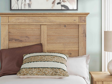 Makidern Tan Twin Panel Storage Bed by Ashley at Eve Furniture