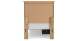 Makidern Tan Twin Panel Storage Bed by Ashley at Eve Furniture