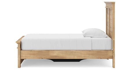 Makidern Tan Twin Panel Storage Bed by Ashley at Eve Furniture