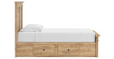 Makidern Tan Twin Panel Storage Bed by Ashley at Eve Furniture