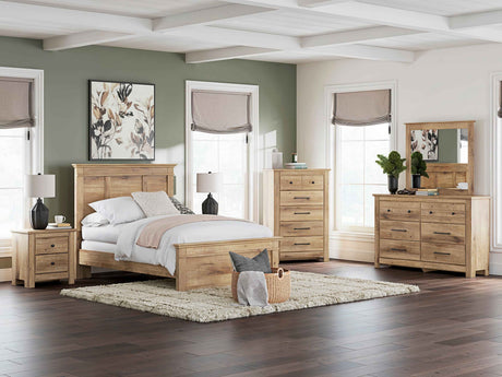 Makidern Tan Youth Panel Bedroom Set by Ashley at Eve Furniture