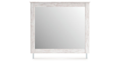 Makidern Whitewash Bedroom Mirror by Ashley at Eve Furniture