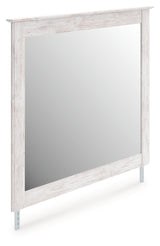 Makidern Whitewash Bedroom Mirror by ASHLEY FURNITURE at Eve Furniture