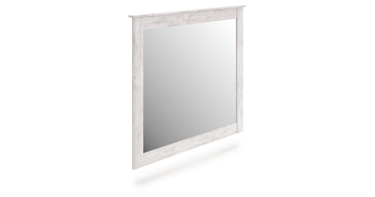 Makidern Whitewash Bedroom Mirror by ASHLEY FURNITURE at Eve Furniture