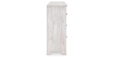 Makidern Whitewash Dresser by Ashley at Eve Furniture