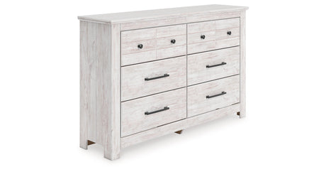 Makidern Whitewash Dresser by Ashley at Eve Furniture