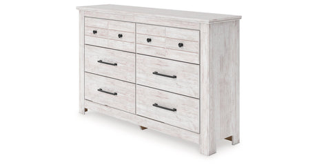 Makidern Whitewash Dresser by Ashley at Eve Furniture