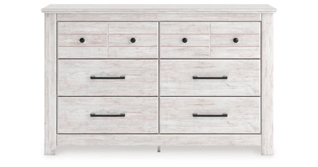 Makidern Whitewash Dresser by Ashley at Eve Furniture