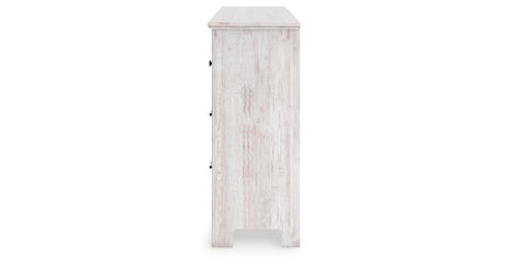 Makidern Whitewash Dresser by Ashley at Eve Furniture