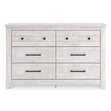 Makidern Whitewash Dresser by Ashley at Eve Furniture